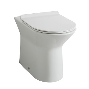 Eros Short Projection Comfort Height Back To Wall Toilet & Seat